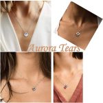 Birthstone Necklace/Earring 925 Sterling Silver Women Cross/3D Cube/Cresent Moon Birth Stone Jewelry Mens Birthday Gift Anniversary Present - Image 7